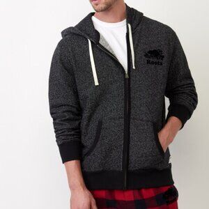 Roots Men's Size Small Black Original Full Zip Hoodie